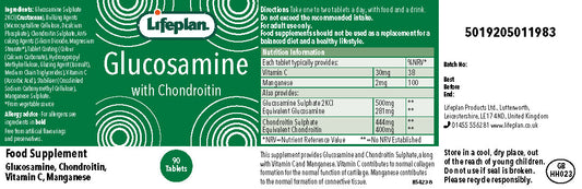 Joint Action Glucosamine & Chondroitin label