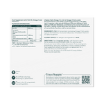 Nutritional supplement label with detailed information on ingredients, directions, and branding.