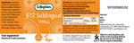 Lifeplan B12 Sublingual supplement label with orange background