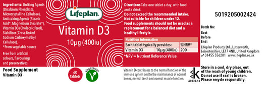 Vitamin D3 400iu