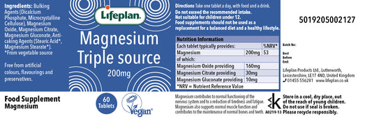 Magnesium Triple Source 200mg