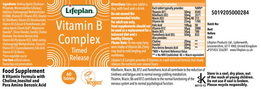 Vitamin B Complex Mega (Time Release) Label