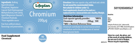 Chromium 200mcg