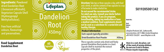 Dandelion Root 450mg