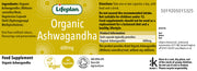 Organic Ashwagandha label