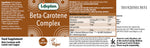 Lifeplan Beta-Carotene Complex supplement label with text and branding.