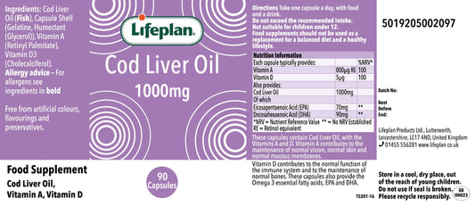 Cod Liver Oil 1000mg